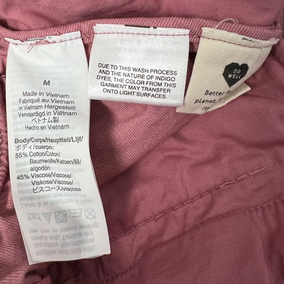 Madewell Shorts Pull On Elastic Waist Pink Women’s Medium - Picture 5 of 5